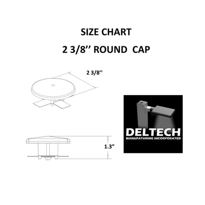 2-3/8" Standard Round Pole Cap (Part #  86-00040)
