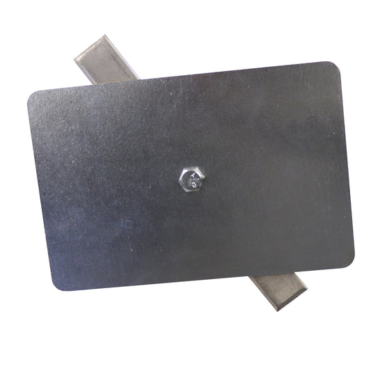 Flat Rectangle Hand Hole Cover for Light Poles- 4" x 6" (Part # 88-00007)