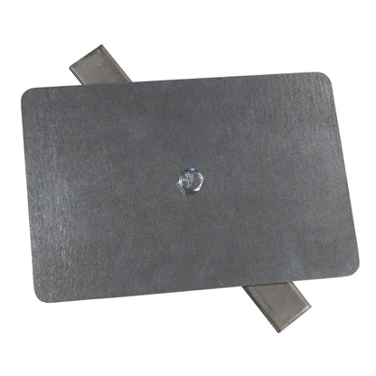 Flat Rectangle Hand Hole Cover for Light Poles- 4" x 6" (Part # 88-00007)