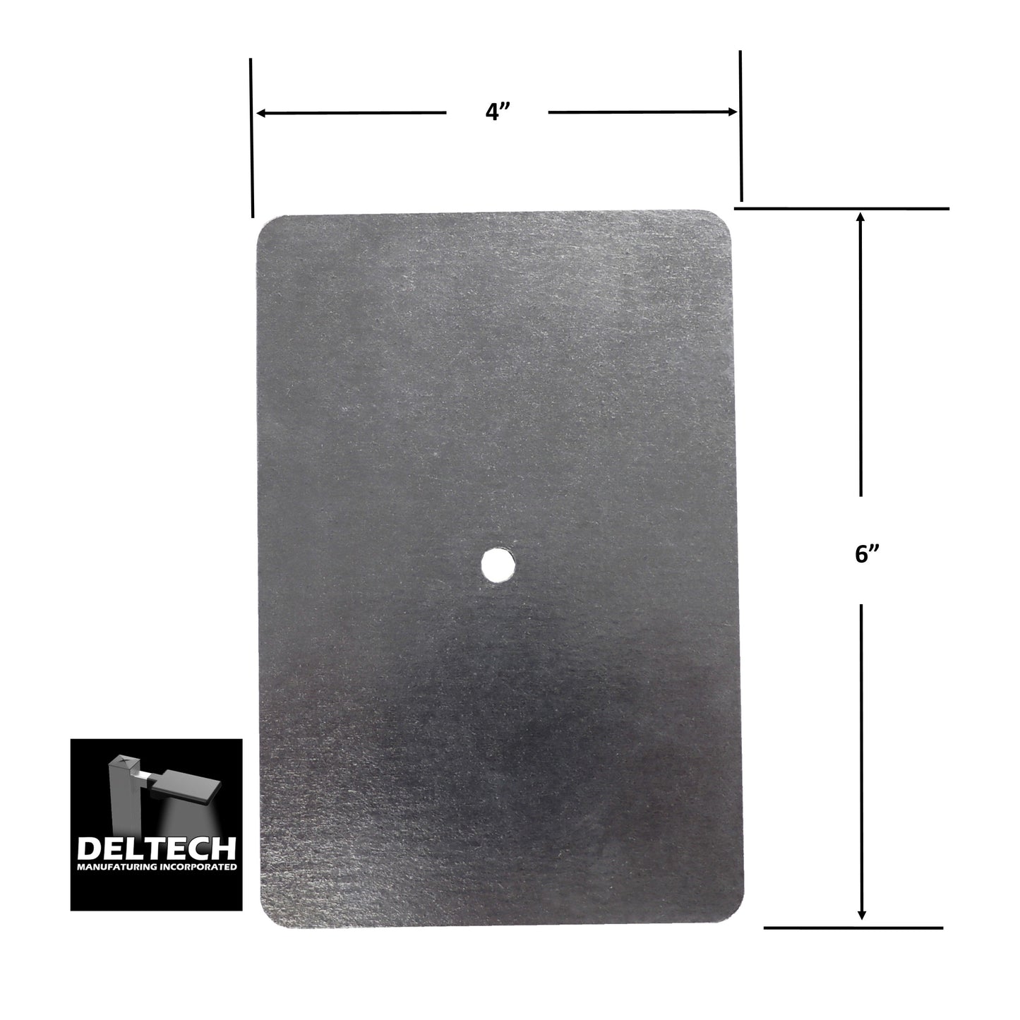 Flat Rectangle Hand Hole Cover for Light Poles- 4" x 6" (Part # 88-00007)