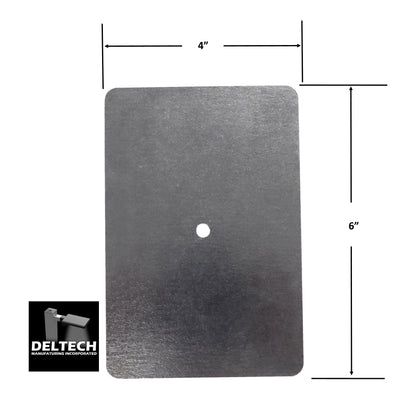 Flat Rectangle Hand Hole Cover for Light Poles- 4" x 6" (Part # 88-00007)