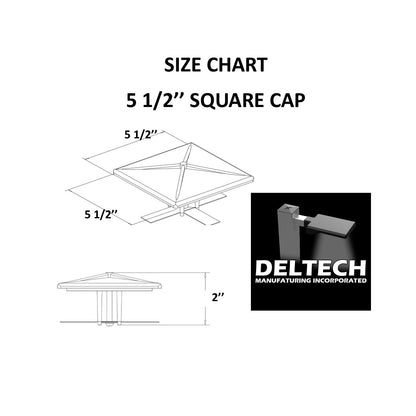 5-1/2" Standard Square Pole Cap (Part # 85-00011)