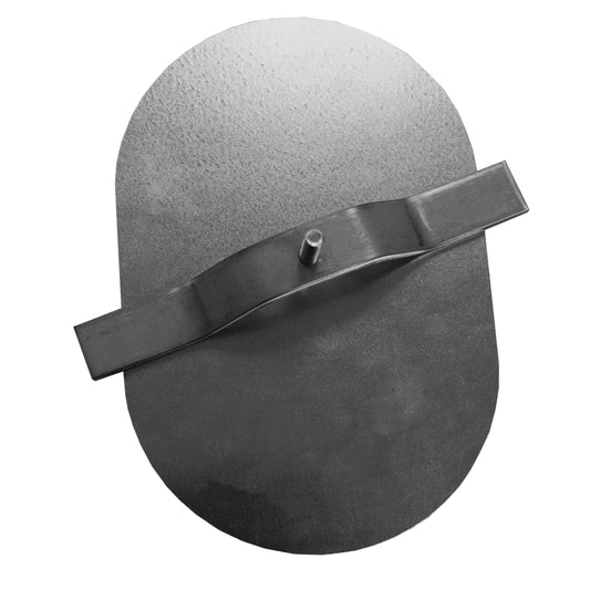 Oval Hand Hole Cover for Light Poles- 5" x 8" Flat (Part # 88-00012)