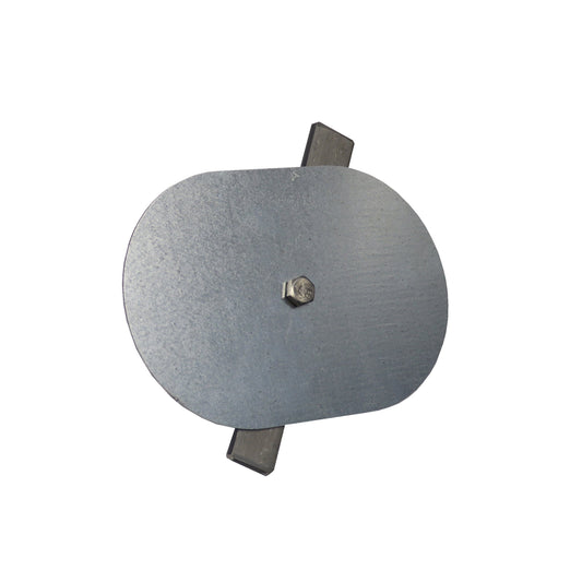Oval Hand Hole Cover for Light Poles- 4" x 6" Flat (Part # 88-00008)