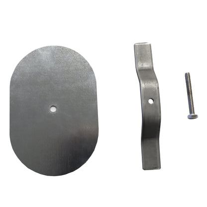 Oval Hand Hole Cover for Light Poles- 4" x 6" Flat (Part # 88-00008)